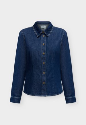ONLY, ONLUNA FITTED SHIRT - Chemisier - dark blue denim