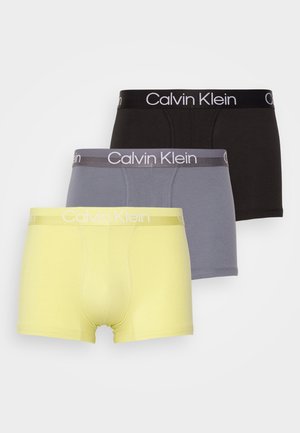 TRUNK 3 PACK MODERN STRUCTURE COTTON - Boxer brief - asphalt grey/black/celery sprig