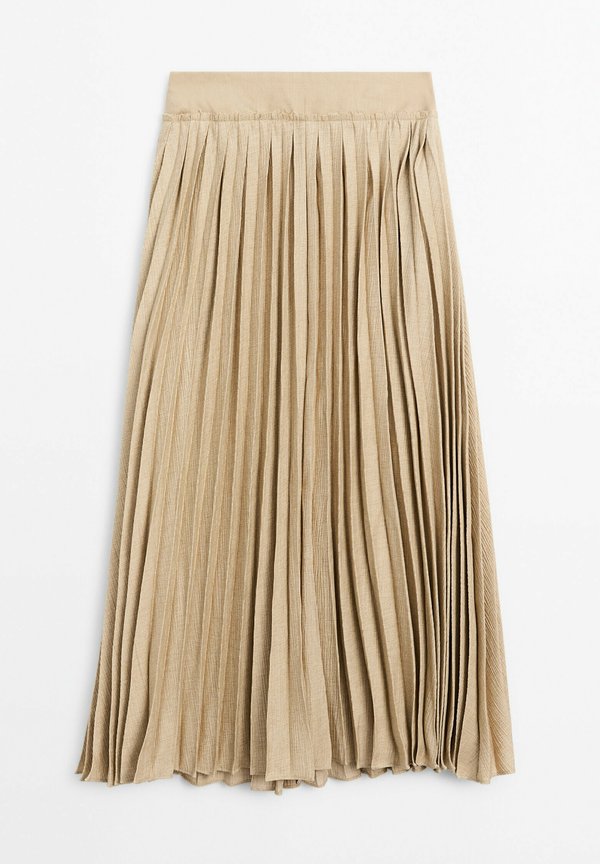 WITH DETAIL - A-line skirt - beige2