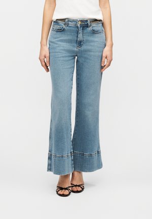 ALYSSA WIDE LEG PANT - Jean flare - medium blue