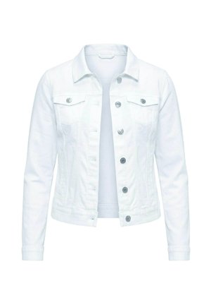 Angel of Style, RHINESTONE LEOPARD DENIM JACKET - Cowboyjakker - white denim