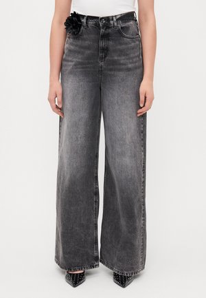 ONLCAMDEN BAGGY - Wide Leg - medium grey denim
