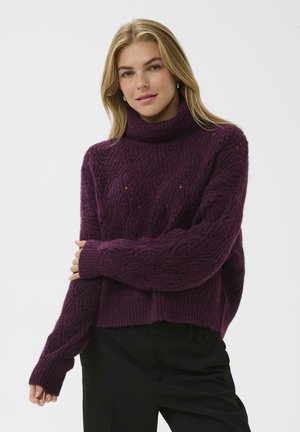 KIMMY ROLLNECK - Pulóver - winetasting melange