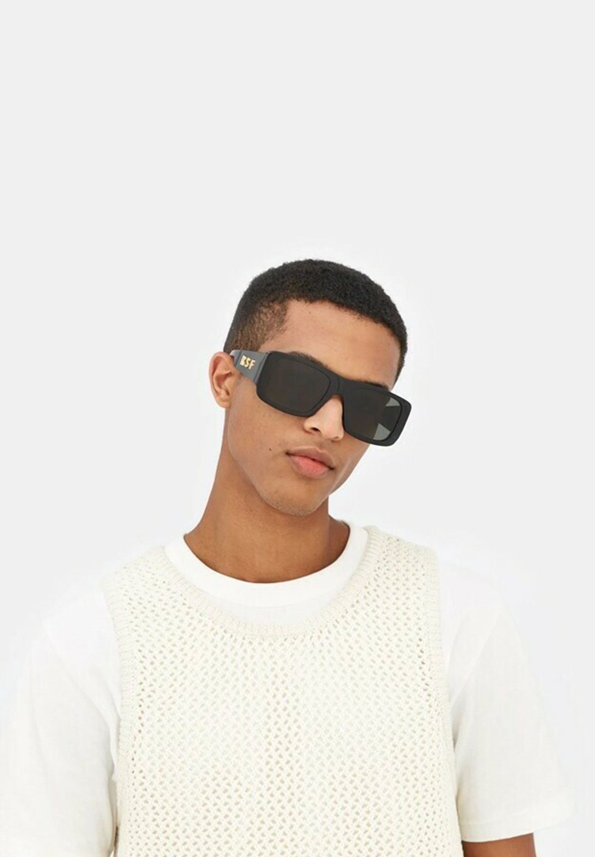 Lunettes De Soleil Retrosuperfuture UR1 Aalto Black - Monture Acétate Noire Unisexe