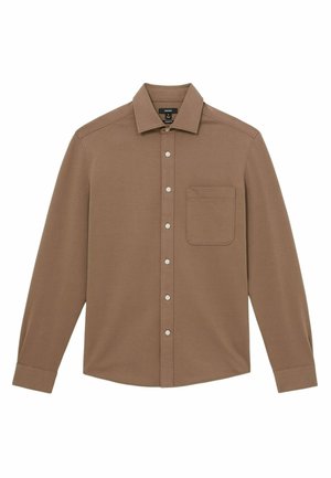 REGULAR FIT - KAPPO CUTAWAY-COLLAR - Chemise - camel