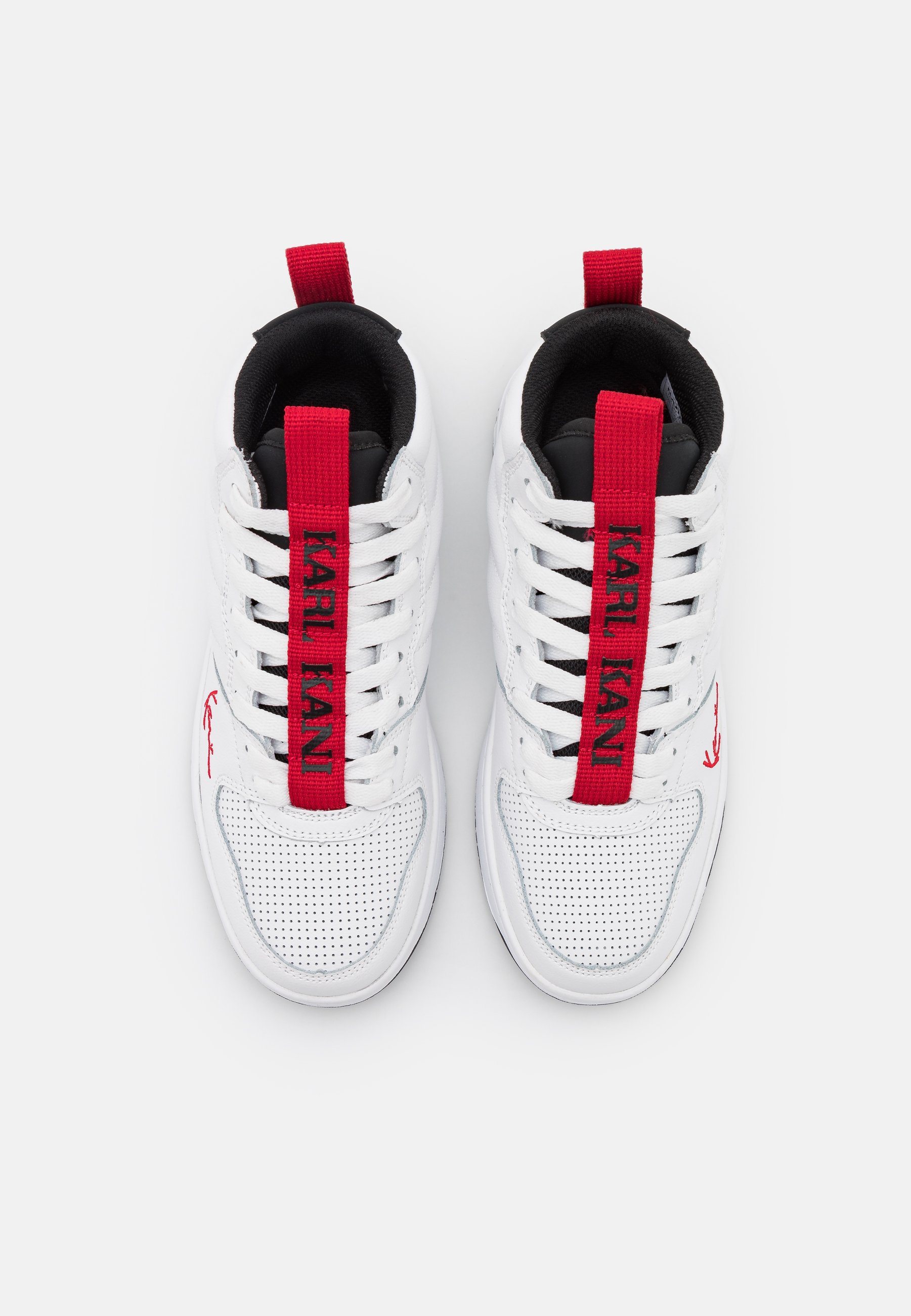 Karl Kani 89 MID - Sneaker high - white/black/true red/weiß - Zalando.de