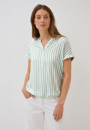 GESTREIFTES - Blouse - weiß