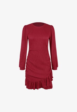 Cupshe WRAP RUFFLED RUCHED MINI - Vestito casual - red