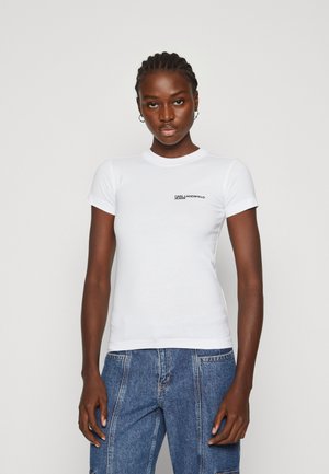 SLIM FIT TEE - Pamata T-krekls - white