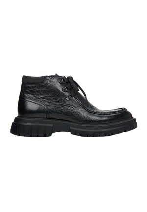 Schnürstiefelette - black