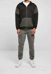 Urban Classics Felpa con zip - black
