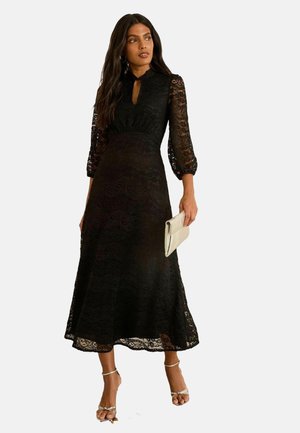 REGULAR FIT - MIDI - Dienas kleita - black