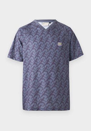Cleptomanicx RELAY - T-shirt print - nightshadow blue