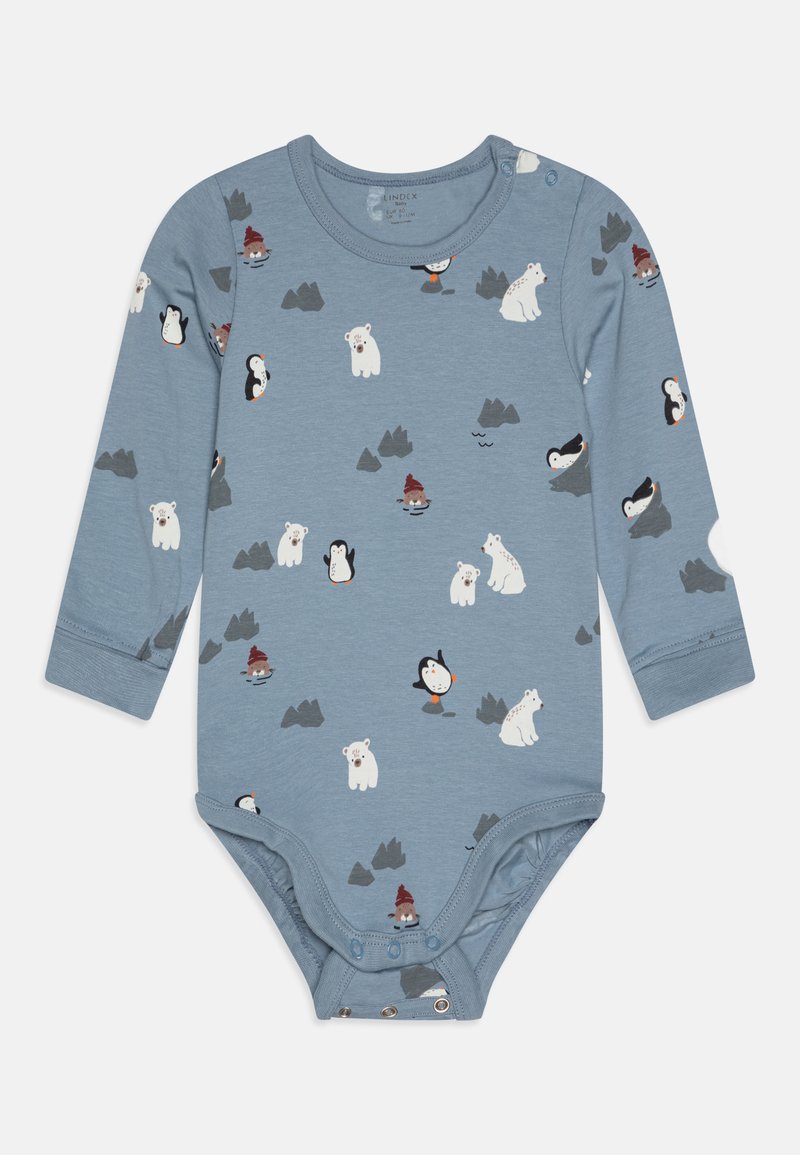Lindex ARCTIC PRINT UNISEX - Σώμα - light dusty blue