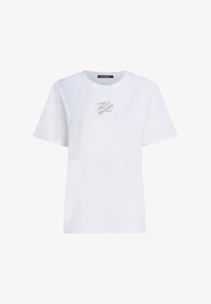 KARL LAGERFELD, - T-shirt z nadrukiem