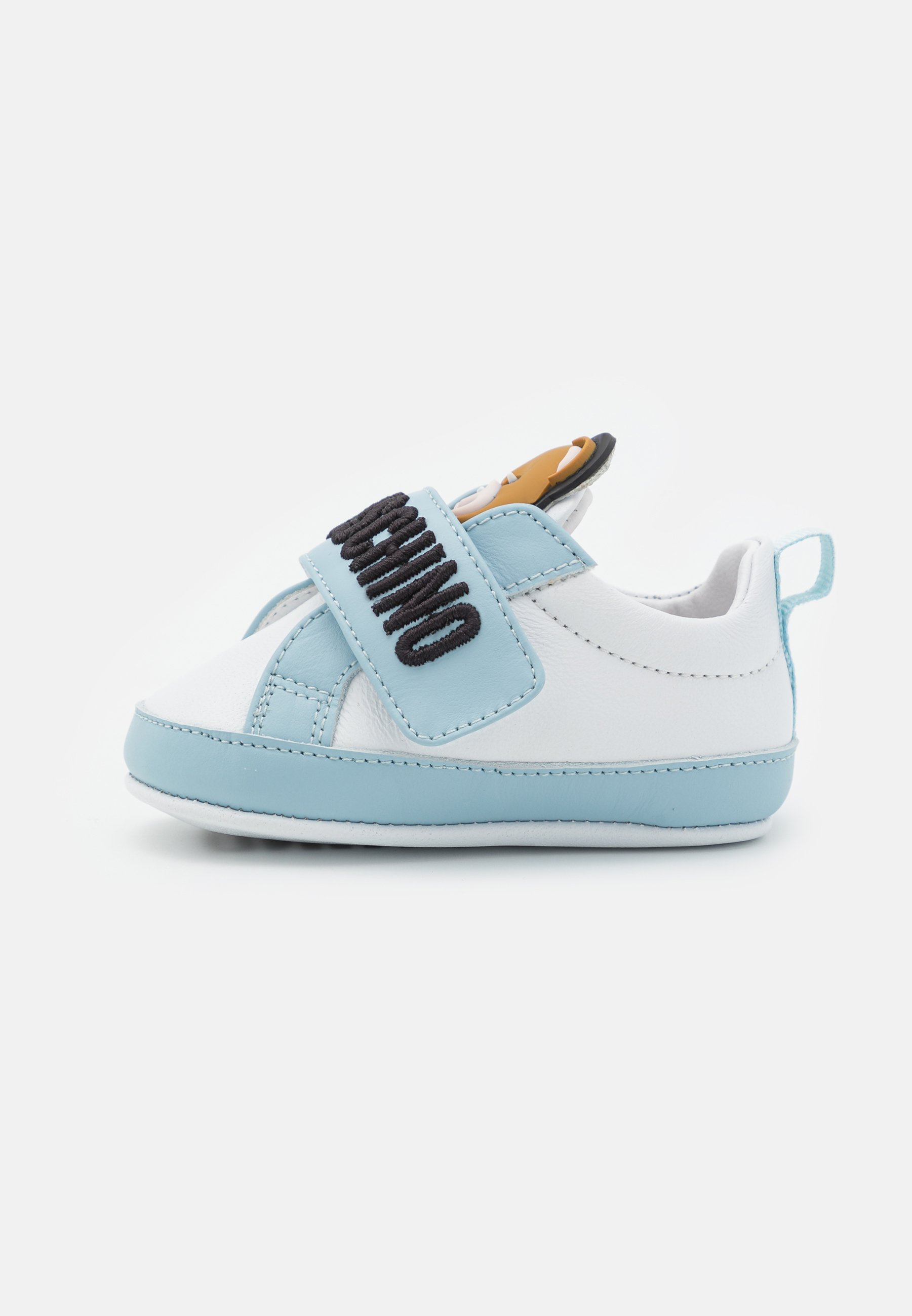 MOSCHINO UNISEX - Scarpe neonato - white/sky blue/black embroidery/bianco -  Zalando.it