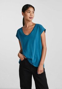 Pieces T-shirt basique - deep lagoon