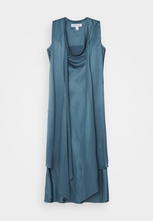 DOUBLE SCARF DRESS - Robe de soirée - teal