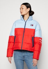 Tommy Jeans ARCHIVE MODERN PUFFER JACKET - Vinterjakke - deep crimson/multi