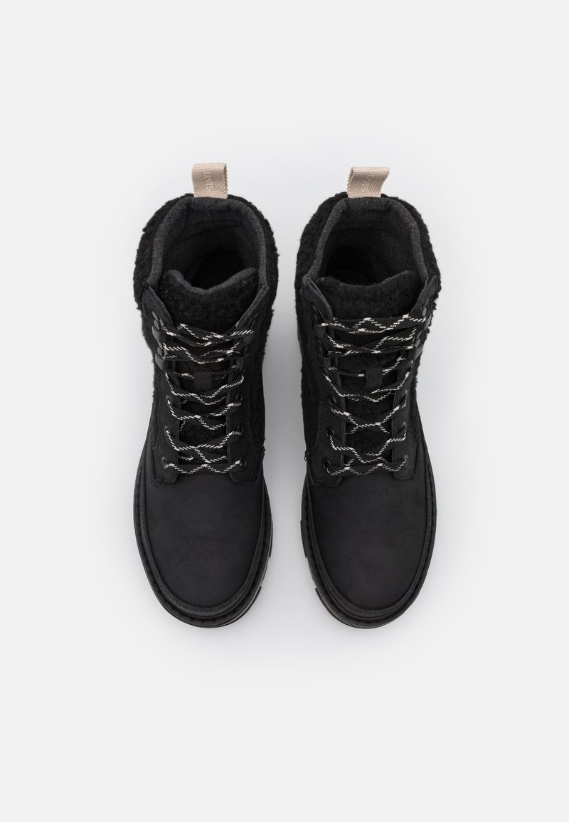 Levi's® SOLVI QUILTED - Schnürstiefelette - full black