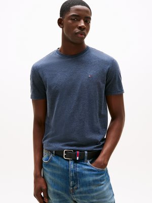 Tommy Jeans, SLIM TEE UNISEX - Βασικό μπλουζάκι - dark night navy