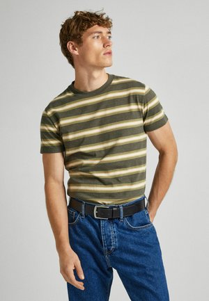 Pepe Jeans CHARN - Apdrukāts T-krekls - military green