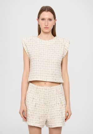 XUNG - Bluse - ecru/silver