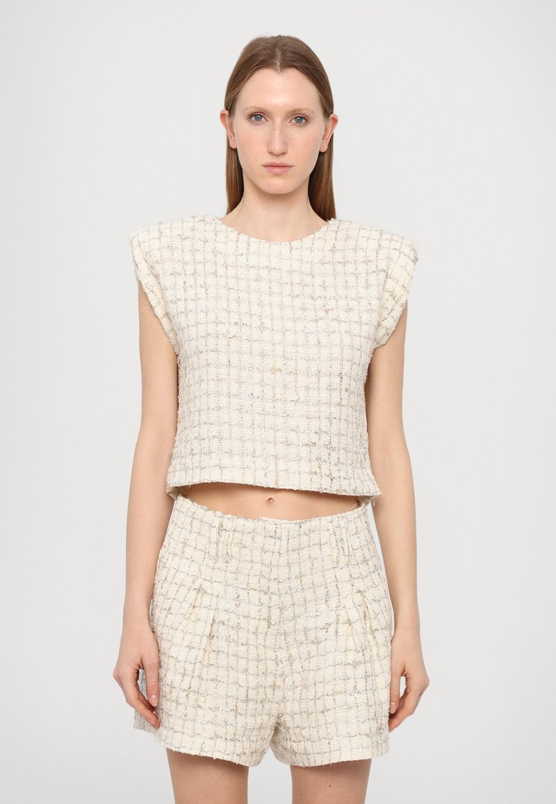 Iro XUNG - Blusa - ecru/silver