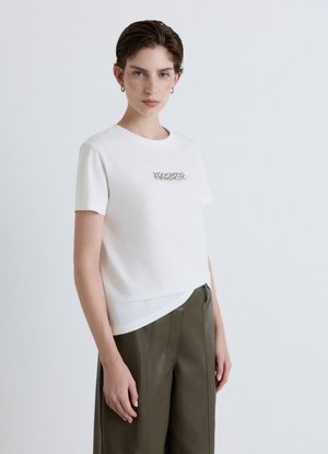 Calliope, T-SHIRT APPLICAZIONI - T-shirt con stampa - bianco lana