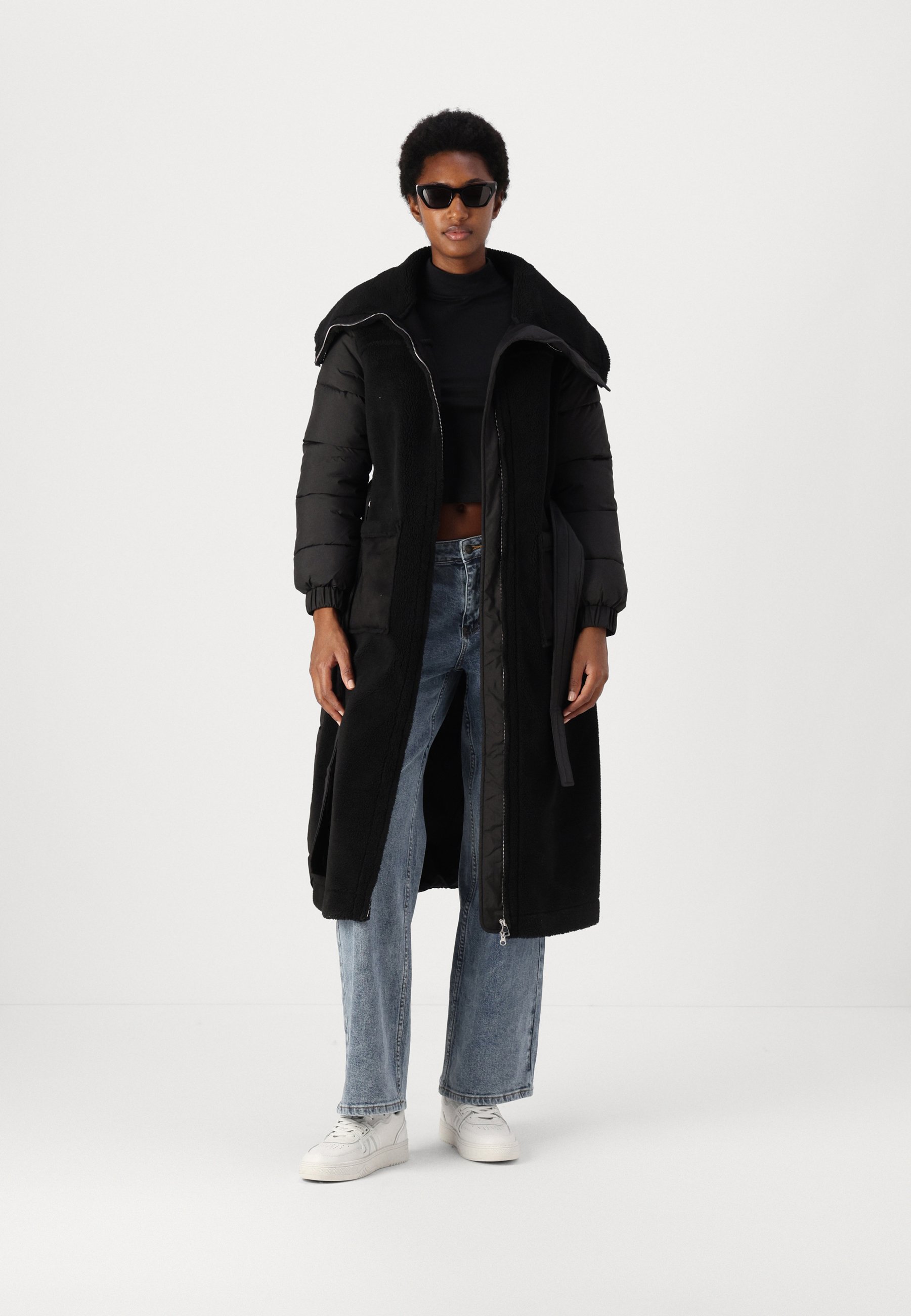 TWINSET - Płaszcz zimowy/czarny - Zalando.pl