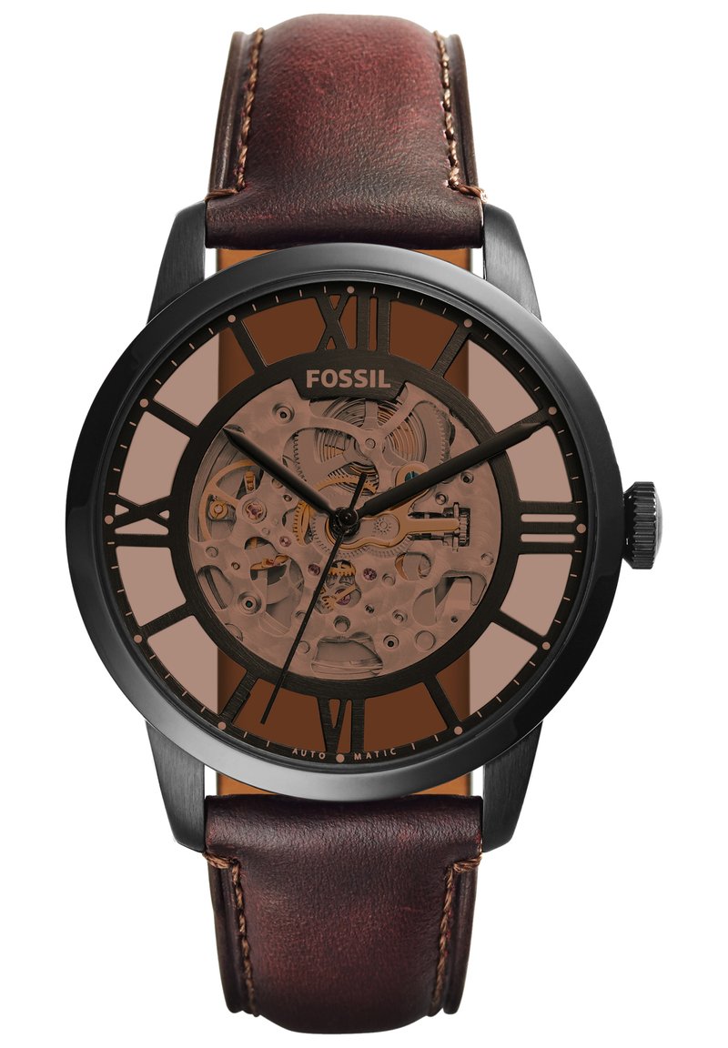 Fossil - Klocka - dark brown, Förstora