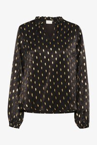 Unselected, black with foil print