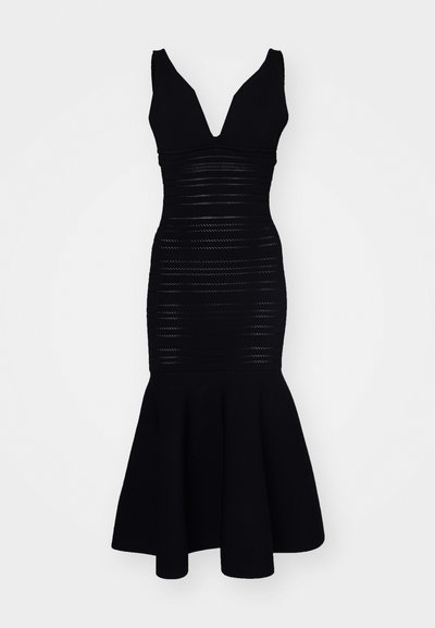 Victoria Beckham FRAME SLEEVELESS DRESS - Vestido de punto - black