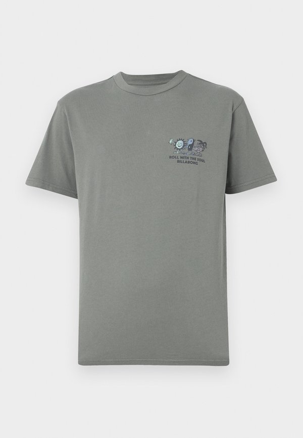 ROLL PREMIUM UNISEX - Print T-shirt - dark slate2