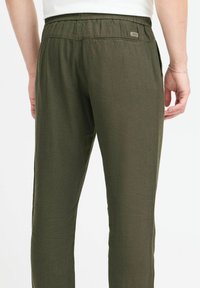Blend BHBILLY  LINEN MIX - Broek - olive night