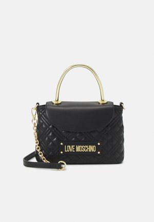 QUILTED TOP HANDLE CHAIN CROSSBODY - Kabelka - nero