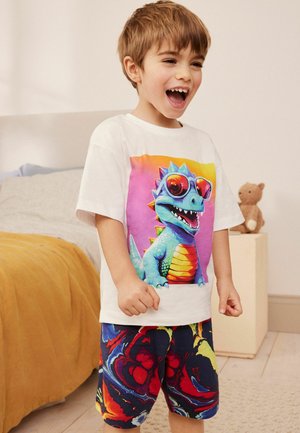 Next SINGLE SET - REGULAR FIT - Nattplagg set - multi bright dinosaur