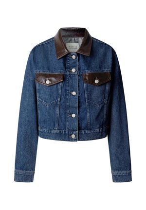 Pepe Jeans, PEPE JEANS DENIM JACKET W11 RIA BOXY TRUCKER CONTRAST - Spijkerjas - oz blue rigid denim