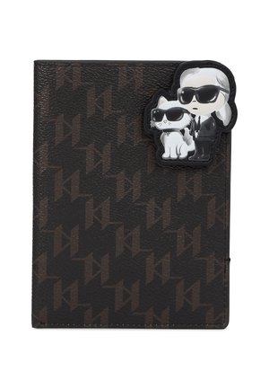 IKON MONOGRAM - Θήκη διαβατηρίου - brown-kl mono