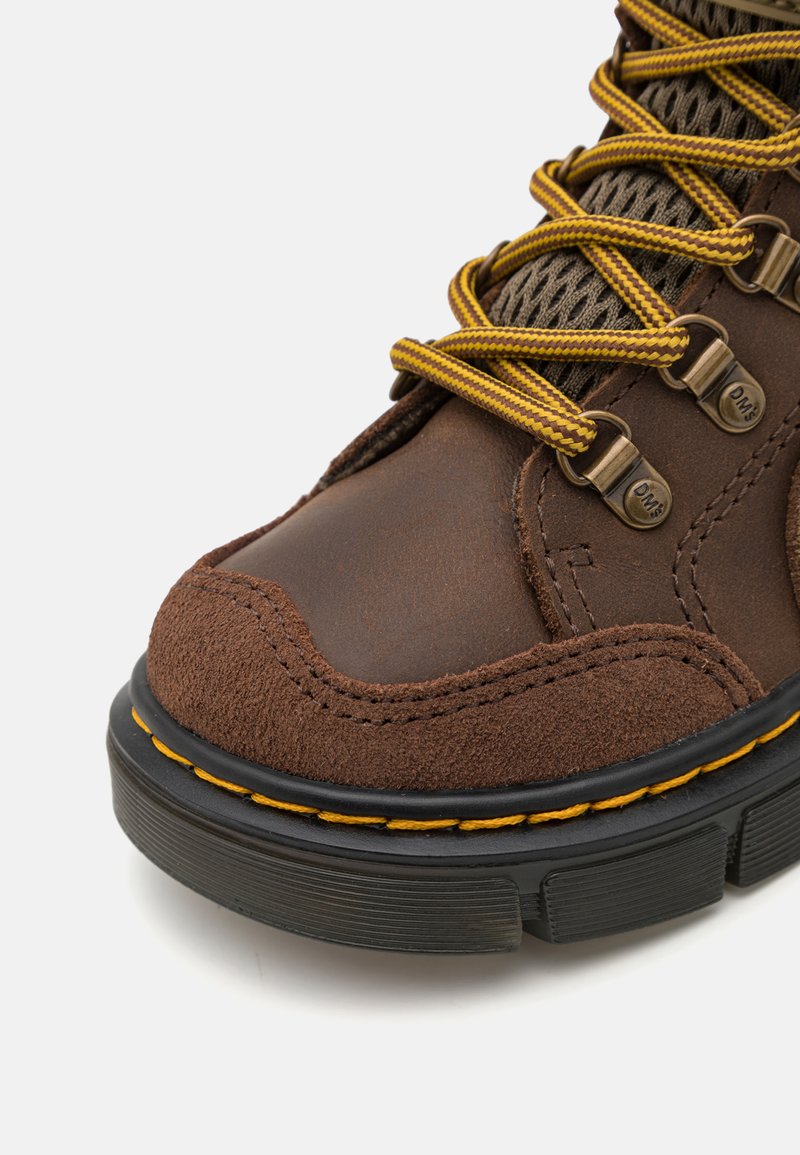Dr. Martens Brown Leather Lace-Up Boots with Yellow Laces Dr. Martens RAFFE PANEL BOOT UNISEX - Lace-up ankle boots  main image 3