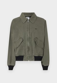 Jeansjacka - kombu green faded wash