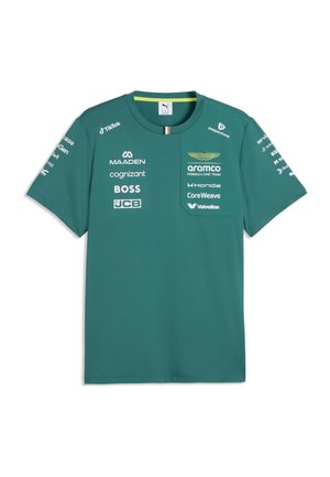 Puma PUMA X ASTON MARTIN ARAMCO F1® TEAM REPLICA T-SHIRT UNISEX - T-shirt con stampa - green lux