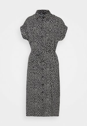 ONLHANNOVER DRESS - Skjortklänning - black/cloud dancer