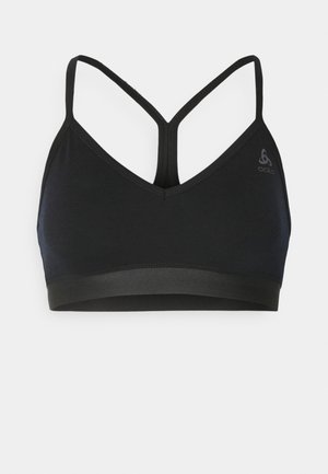 ODLO SPORT BRA MERINO SOFT - Lengvai krūtinę prilaikanti sportinė liemenėlė - black