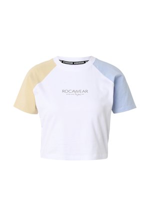 Rocawear, ROCAWEAR FINE T-SHIRTS - T-shirt print - brightwhite brunnerablue whitepepper