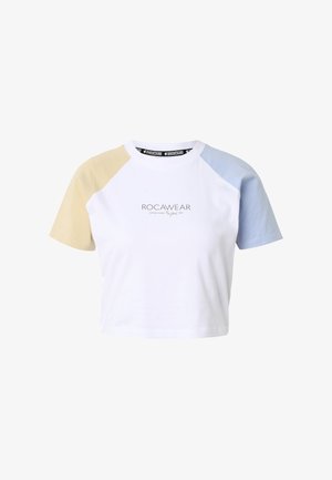 Rocawear, ROCAWEAR FINE T-SHIRTS - T-shirt print - brightwhite brunnerablue whitepepper
