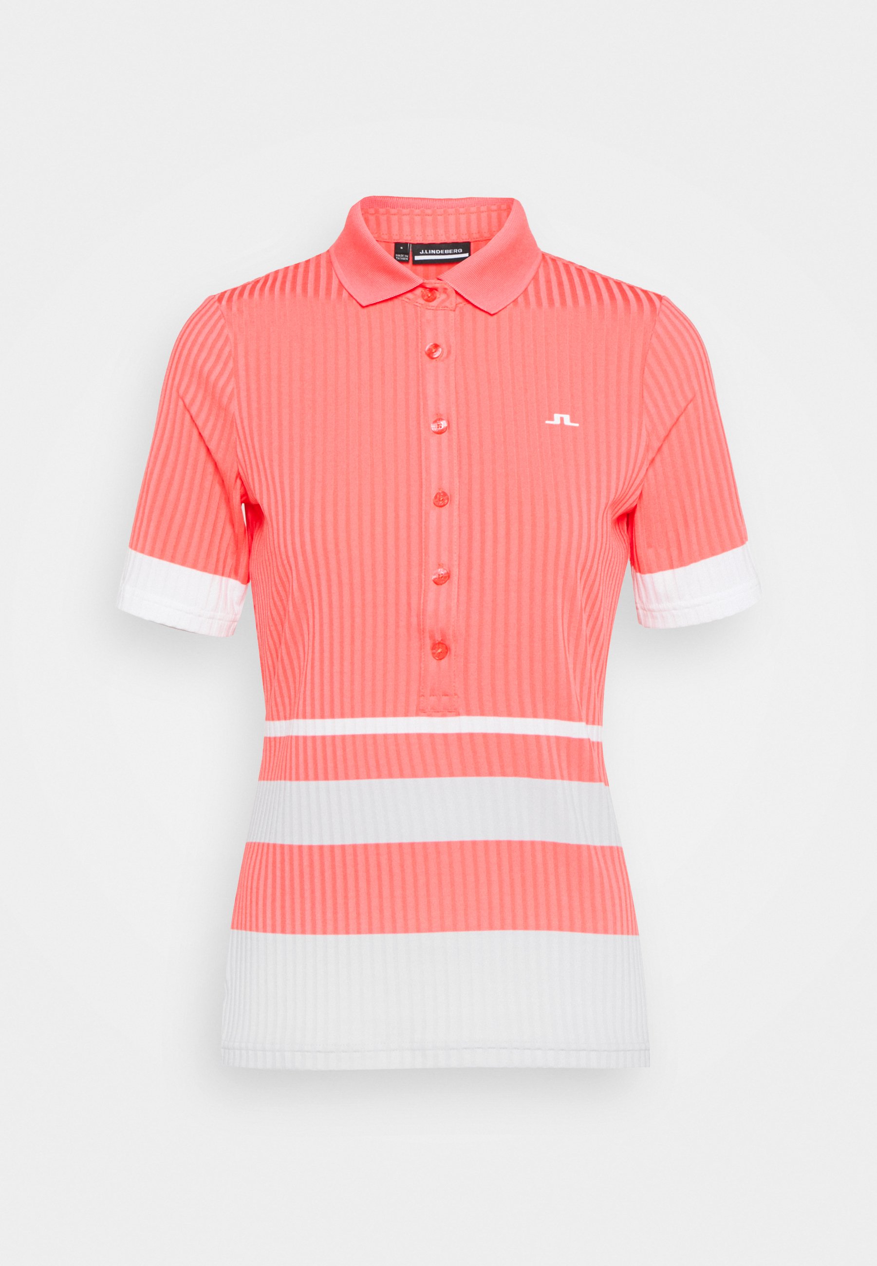 J Lindeberg June Golf Polo Shirt Tropical Coral Coral Zalando Co Uk