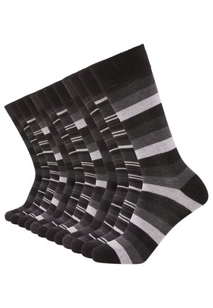 12-PACK STRIPED - Sokken - black