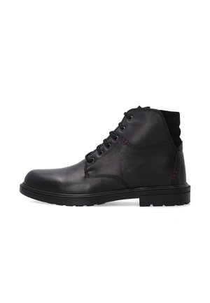 Schnürstiefelette - black
