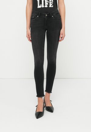 ONLPOWER CORAL LANK - Jeans Skinny - washed black